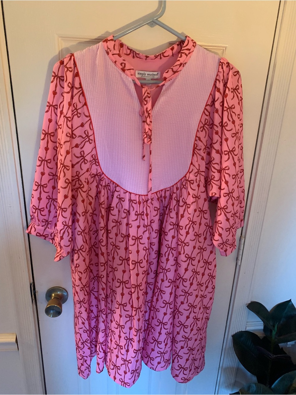 Simply Southern Pink Babydoll Dress Size Medium